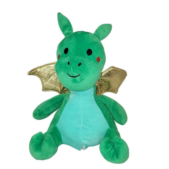 FAO Schwarz Plush Green Dragon Stuffed Animal Toy LED Lights Sound - Picture 5 of 16